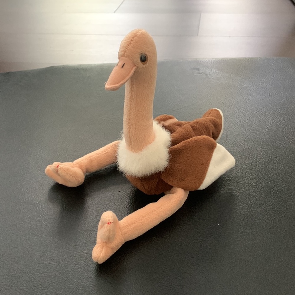 TY THE BEANIE BABY COLLECTION STRETCH OSTREICH